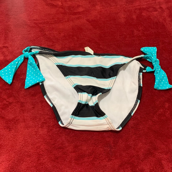 Hula Honey Other - NEW Women's Hula Honey Bikini Bottoms Size M Black White aqua